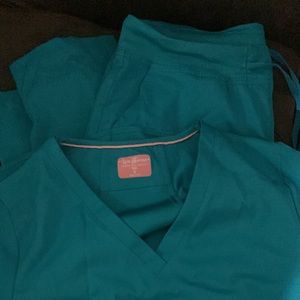 Teal Ava Therese scrubs